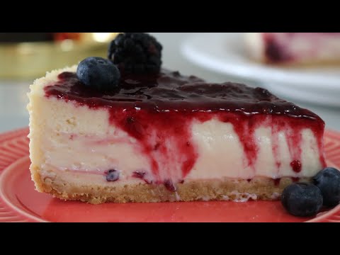 Receita de Cheesecake com Cobertura de Frutas Vermelhas